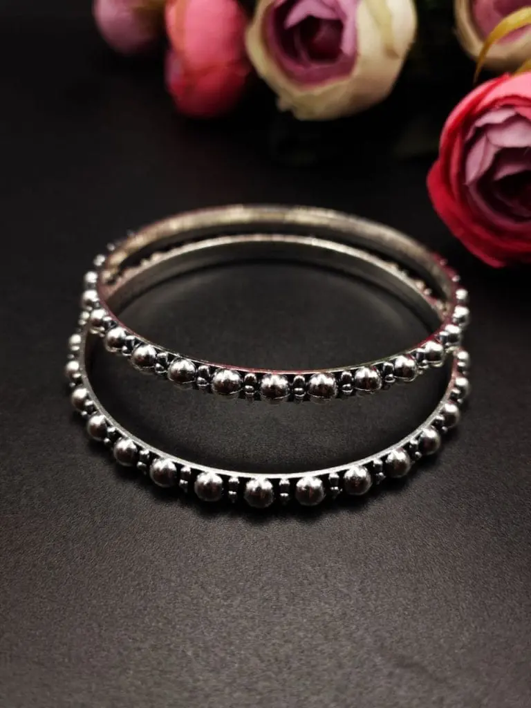 German Silver Chudiya | Silver Plated Bangle